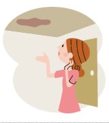 天井にシミ 天井にシミ
