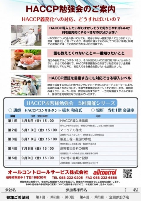 HACCPとは HACCPとは